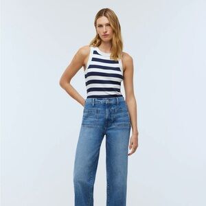The Emmett Wide-Leg Full Length Jean: Patch Pocket Edition
